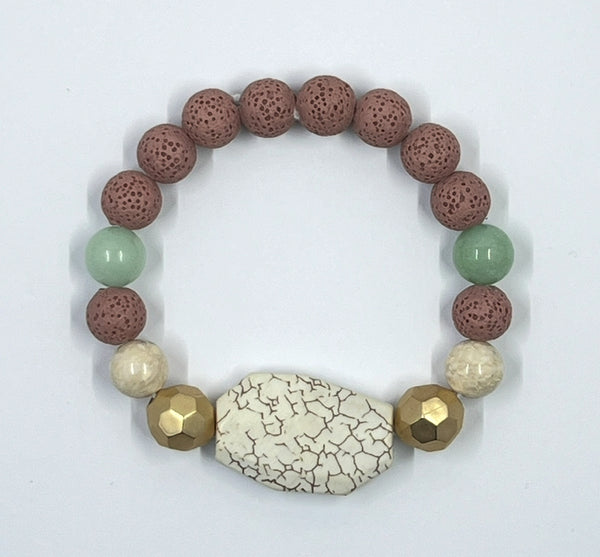 RoseStone Hollow Bracelet - The Verdant Collection
